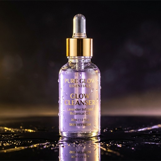 Pure Glow Essentials skincare product media shot