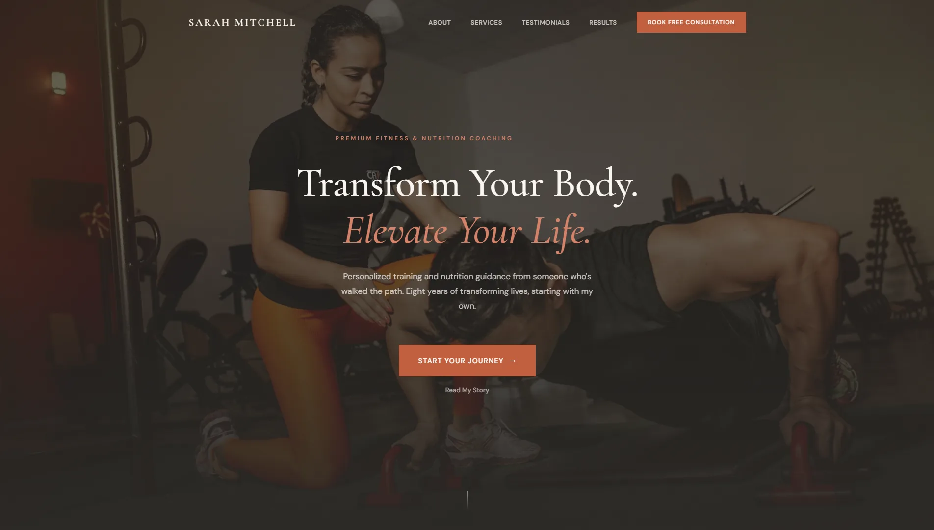 Sarah Mitchell — Fitness site